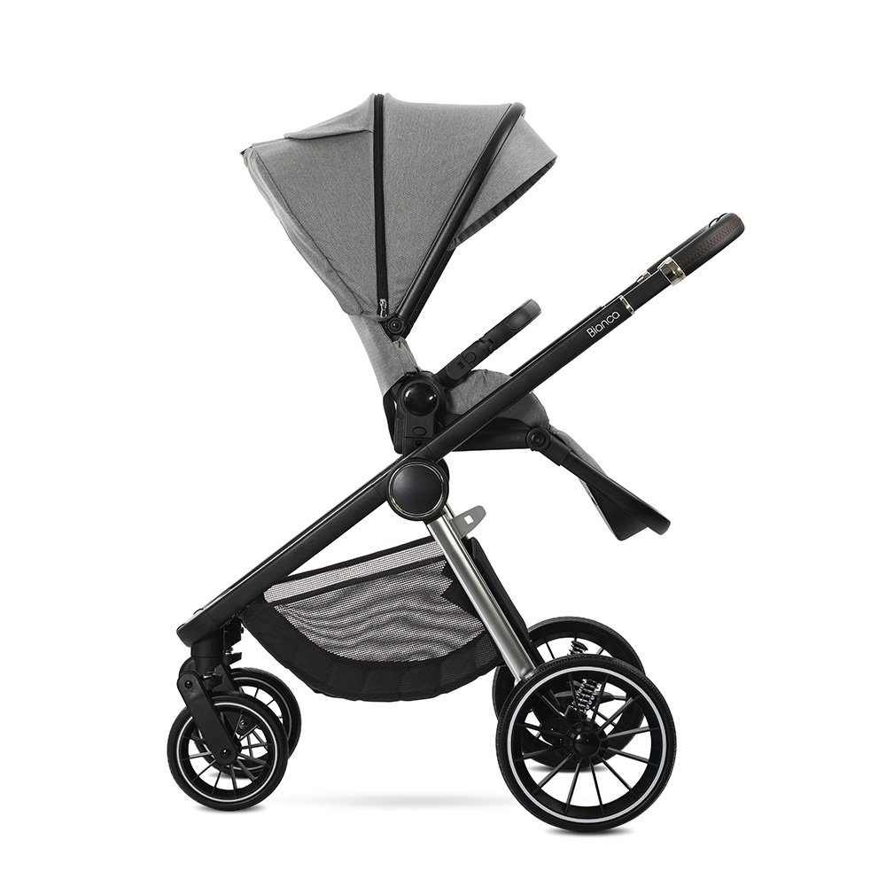 Д.КОЛИЧКА BIANCA GREY 2 В 1 до 22кг + АДАПТОРИ - Image 12