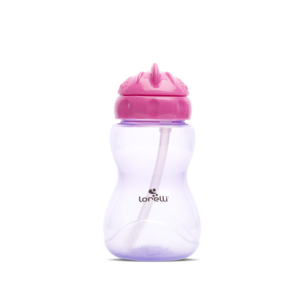 МИНИ СПОРТНА БУТИЛКА PINK/PURPLE със сламка - Image 2