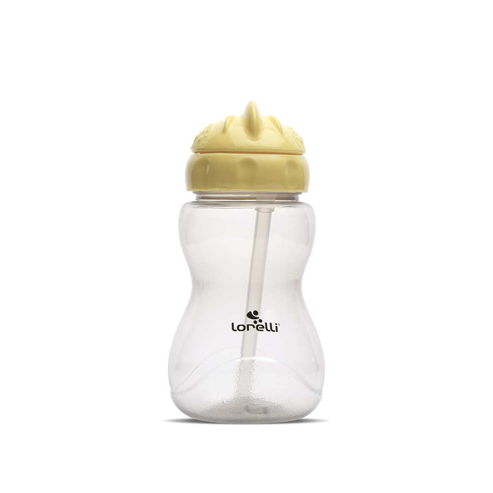 МИНИ СПОРТНА БУТИЛКА YELLOW/GREY със сламка - Image 2