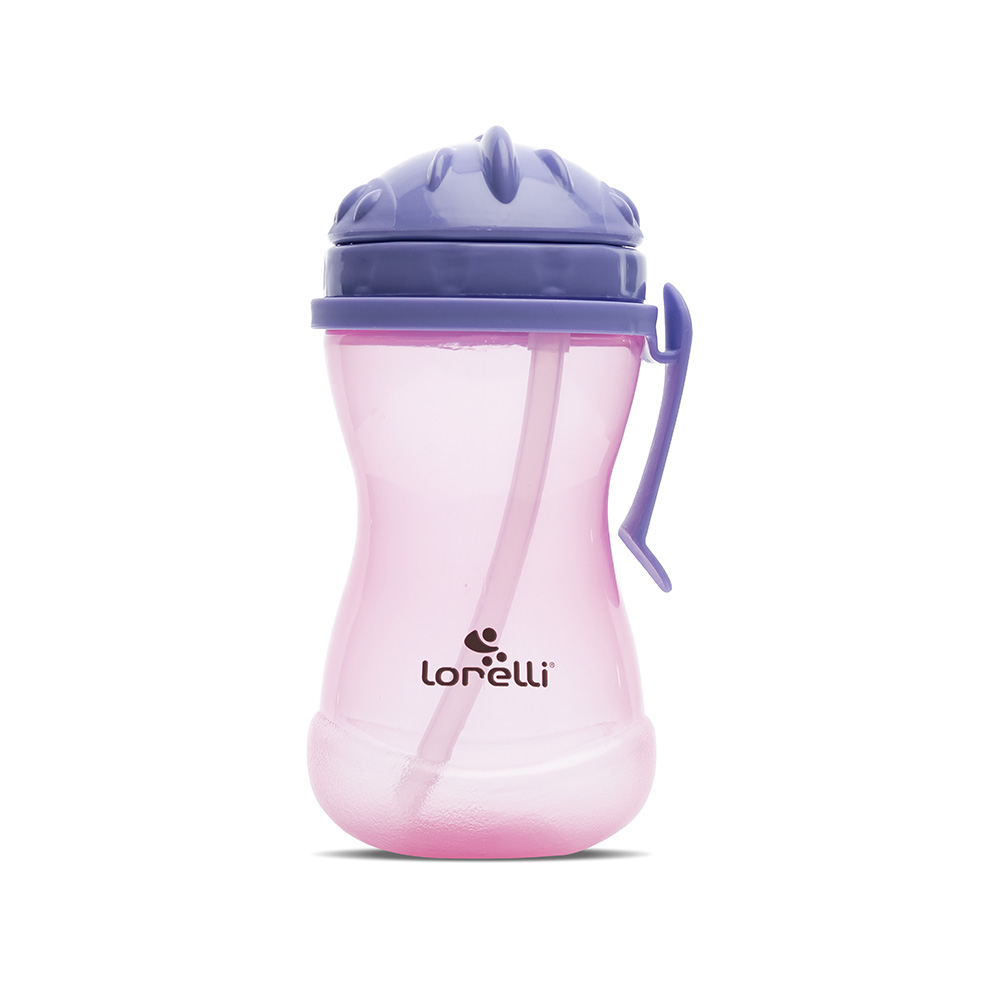 СПОРТНА БУТИЛКА С ДРЪЖКA PURPLE/PINK и сламка - Image 2