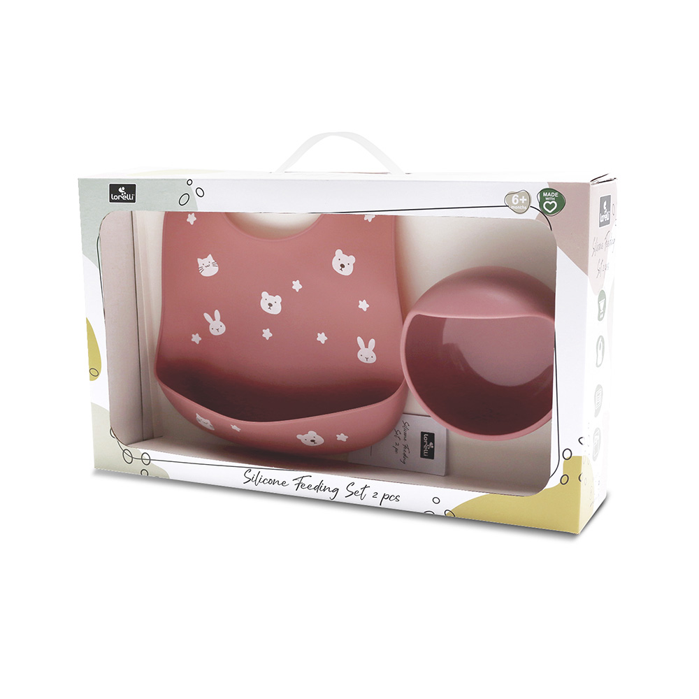СИЛИКОНОВ СЕТ ЗА ХРАНЕНЕ 2ЧАСTИ NATURAL DEEP PINK - Image 5