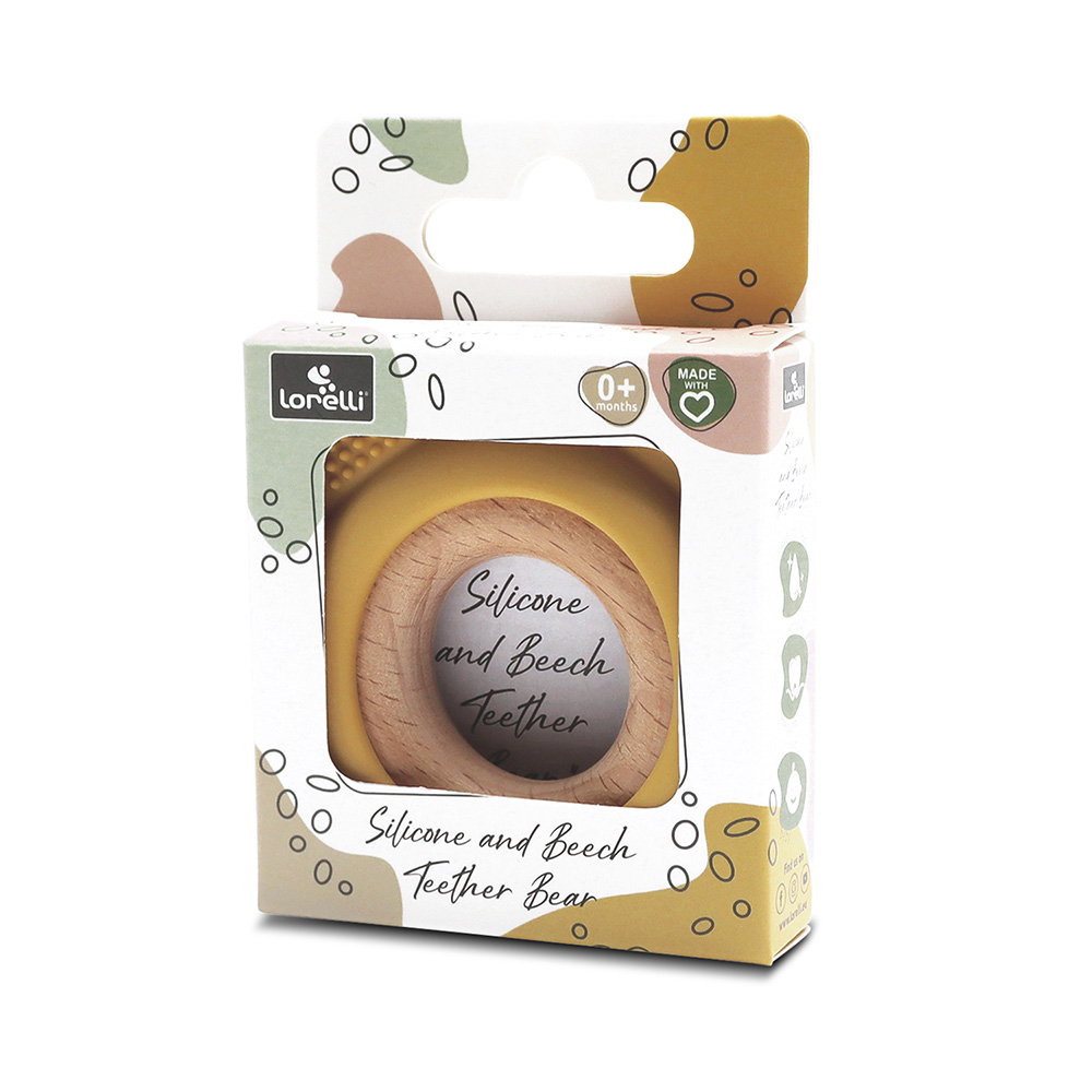 СИЛИКОНОВА ГРИЗАЛКА С БУК МЕЧЕ NATURAL YELLOW - Image 6