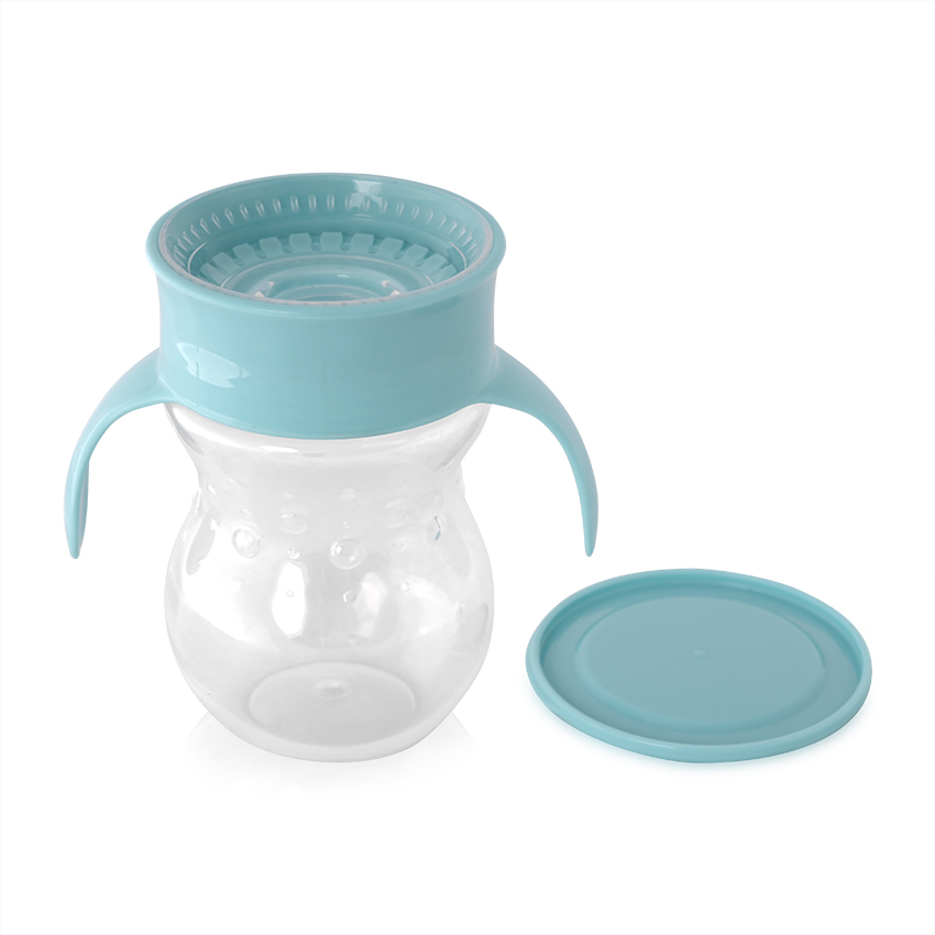 ЧАША НЕРАЗЛИВАЩА 360 ГРАДУСА СИНЯ 270ml с дръжки - Image 5