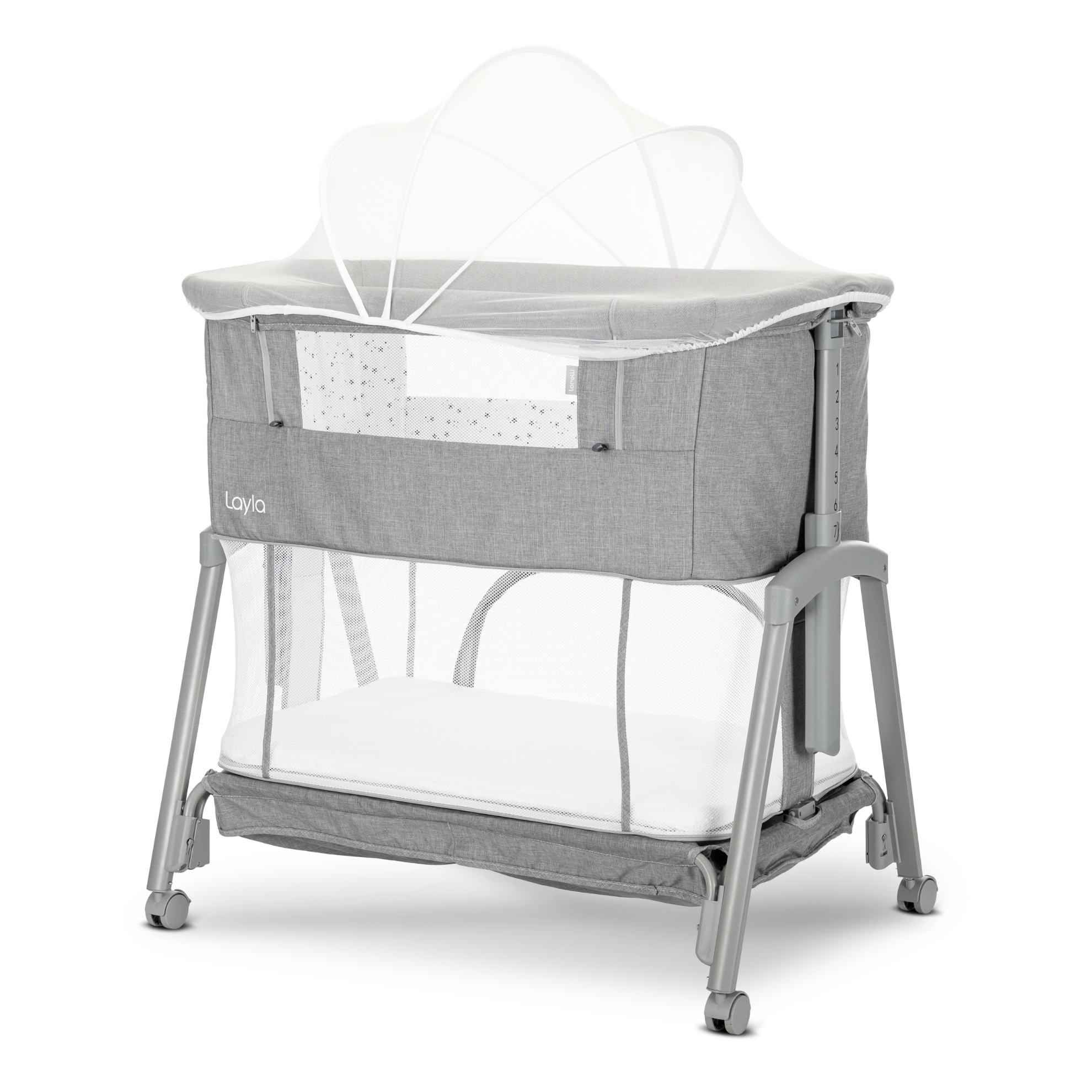 МИНИ КОШАРА LAYLA 2В1 GREY С ПАДАЩА ПРЕГРАДА - Image 12