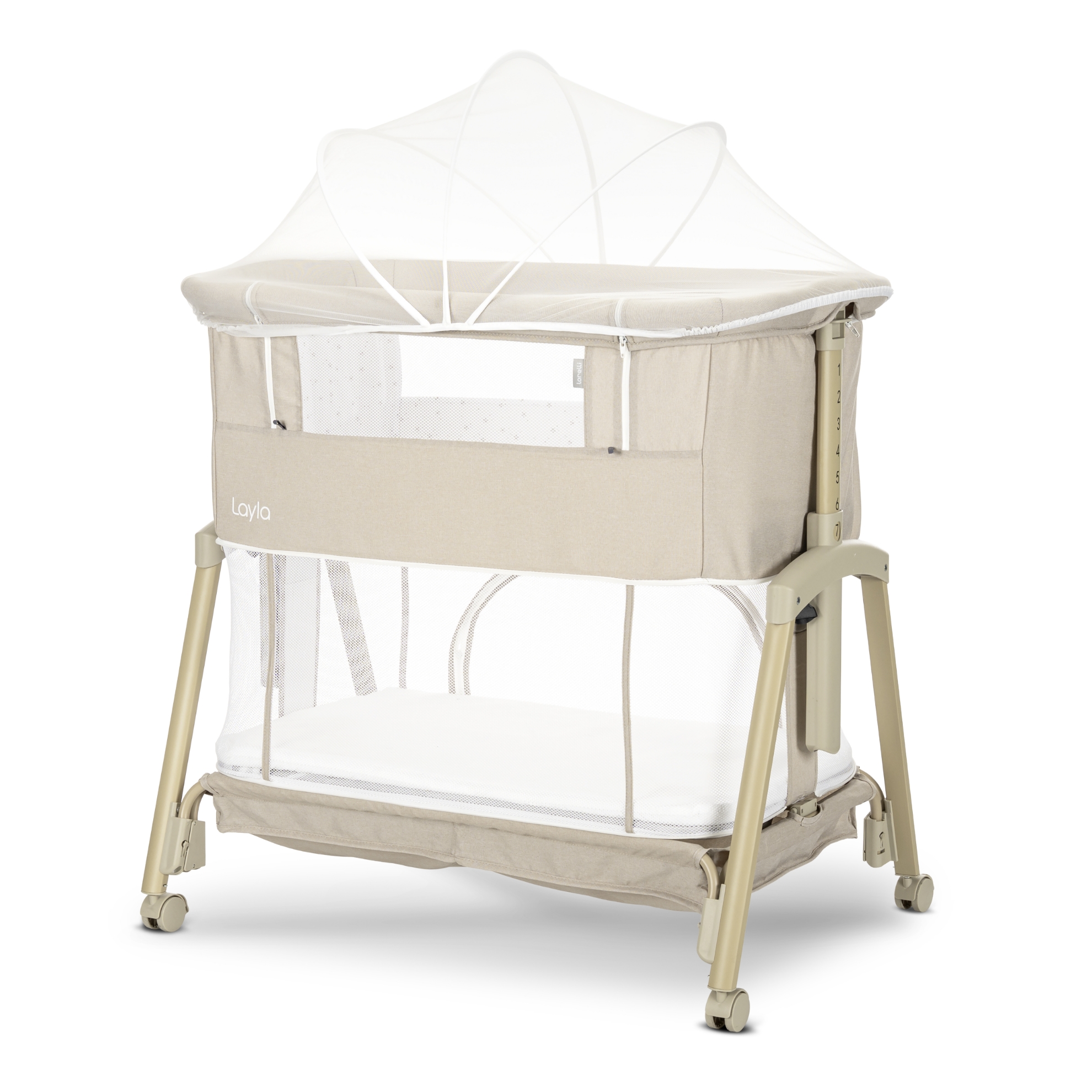 МИНИ КОШАРА LAYLA 2В1 BEIGE С ПАДАЩА ПРЕГРАДА - Image 12