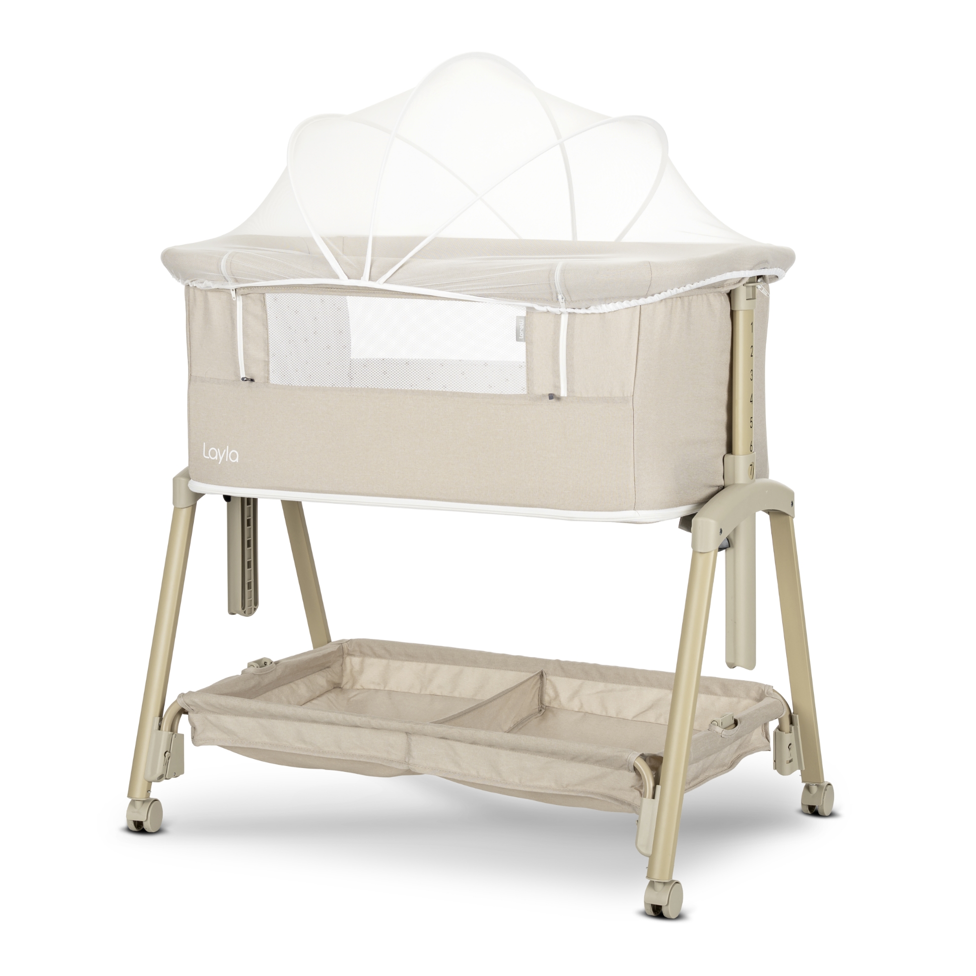 МИНИ КОШАРА LAYLA 2В1 BEIGE С ПАДАЩА ПРЕГРАДА - Image 11
