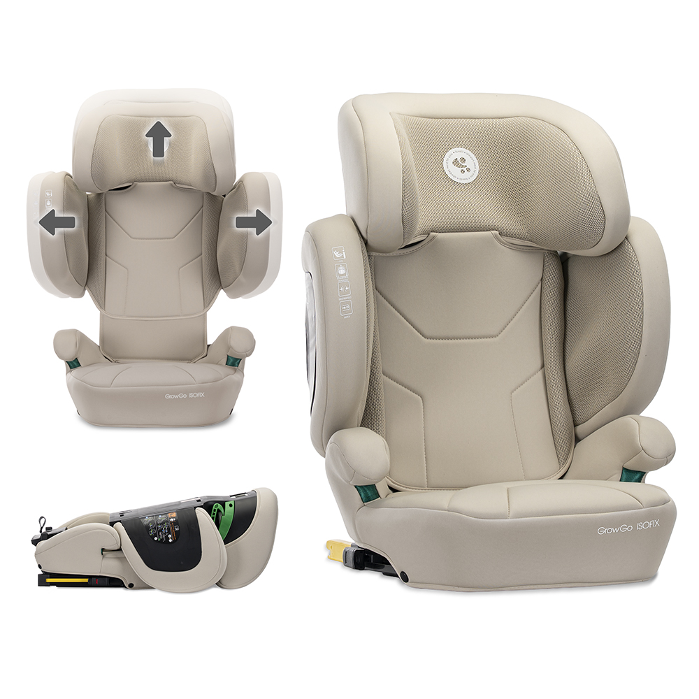 СГЪВАЕМ АВТОСТОЛ GROWGO BEIGE i-Size ISOFIX 100-15 - Image 5