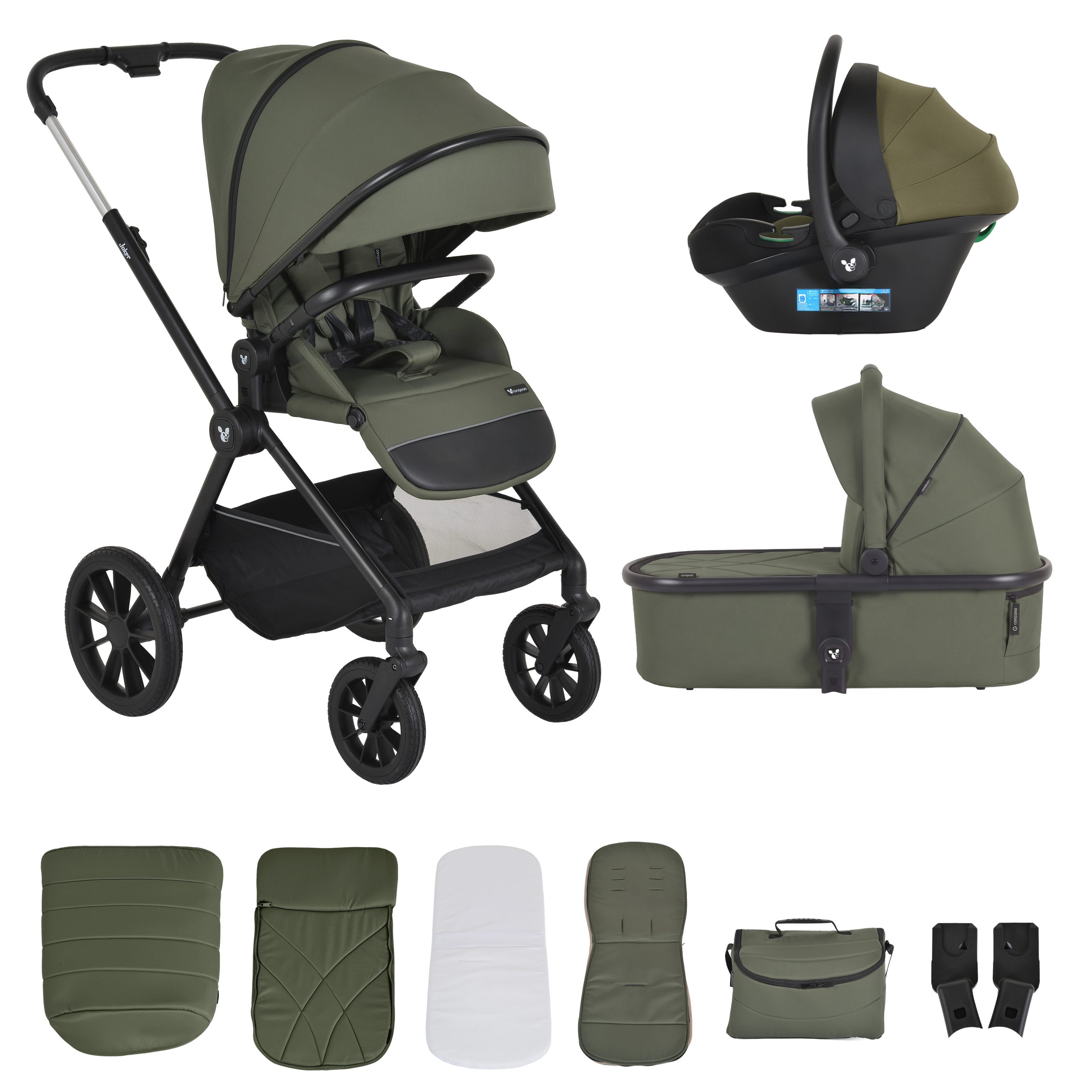 Cangaroo Комбинирана количка 3in1 Joker Olive-Green - Image 11