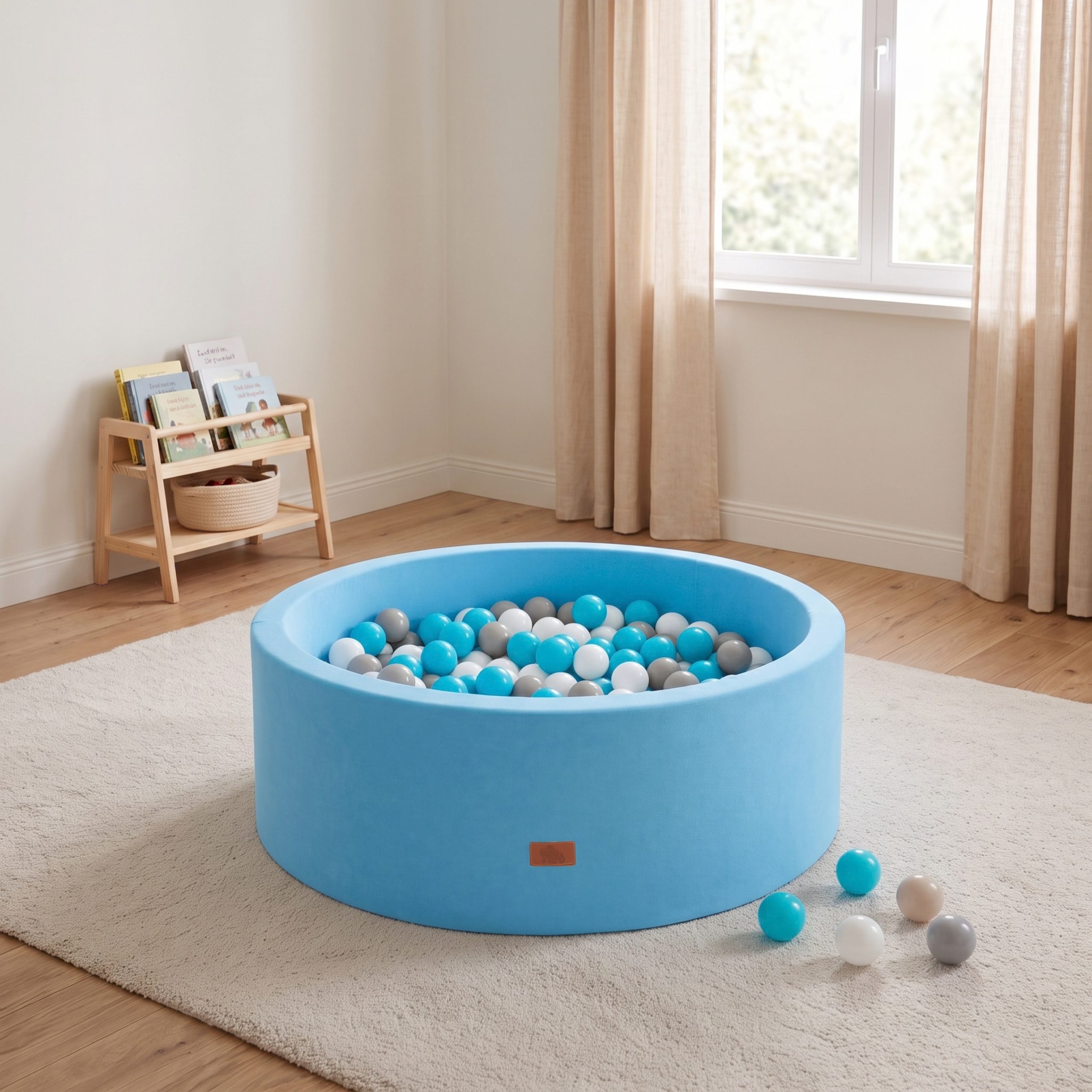 Moni Toys Басейн мек с 200 топки Blue-New - Image 2