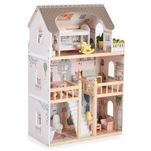 Moni Toys Дървена къща за кукли Lina 8208