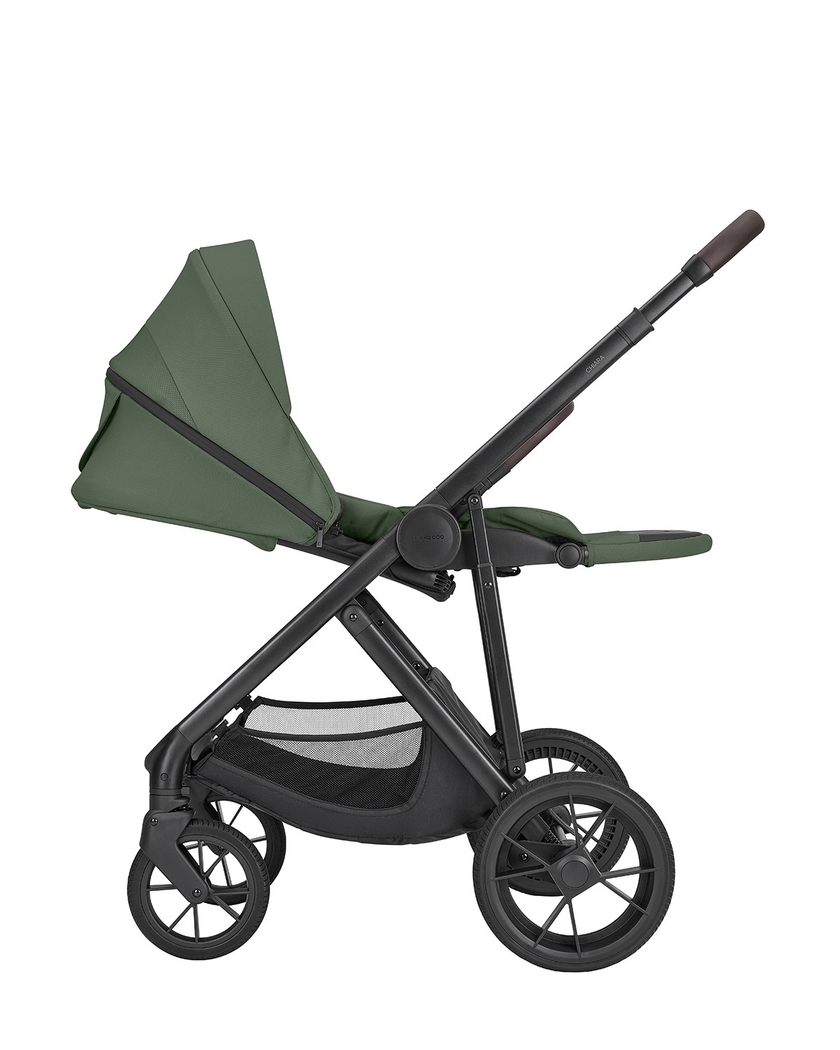 Kikkaboo Комбинирана количка 3в1 с кош за новородено Chiara Army Green 2027 - Image 40